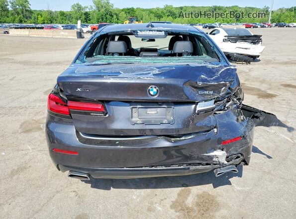 WBA73BJ0XNWX59594 2022 BMW 5 SERIES Charcoal უკანა ხედი