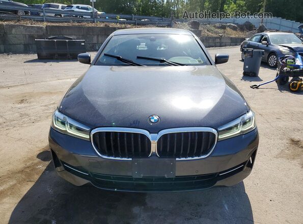 WBA73BJ0XNWX59594 2022 BMW 5 SERIES Charcoal წინა ხედი