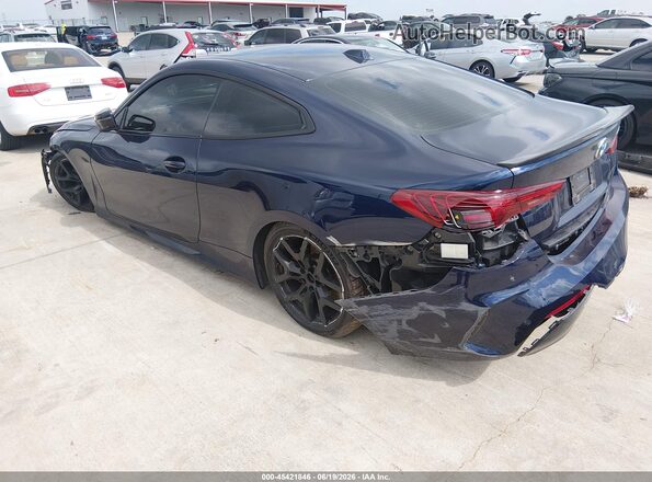 WBA73DA02SCU00099 2025 BMW M4 Синий Задняя левая четверть