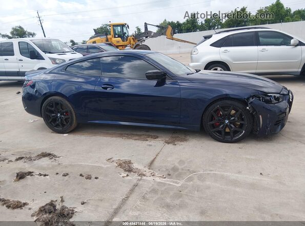 WBA73DA02SCU00099 2025 BMW M4 Синий Вид щитка приборов
