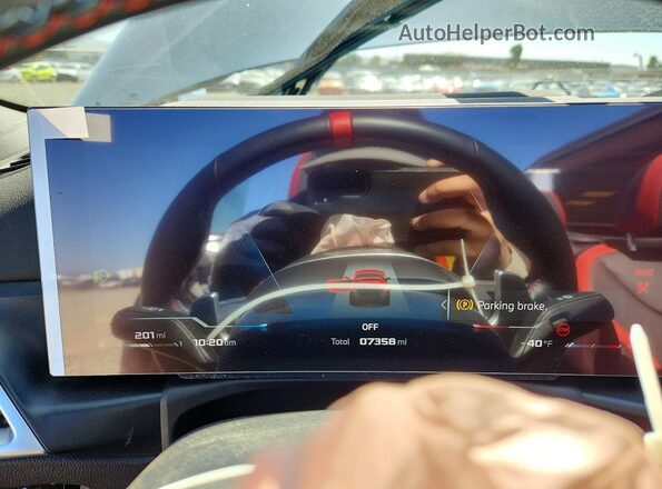 WBA73DB02SCU00148 2025 BMW M4 Blue Instrument cluster view