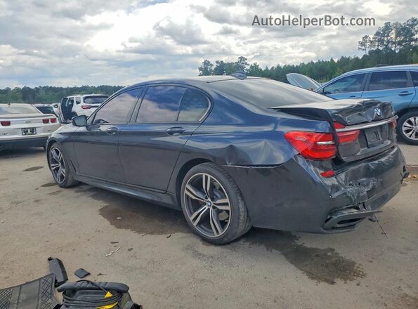 WBA7B0C57JG527278 2018 BMW 7 SERIES Синий Задняя левая четверть