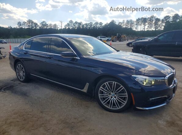 WBA7E2C36HG741321 2017 BMW 7 SERIES Blue Передня права чверть