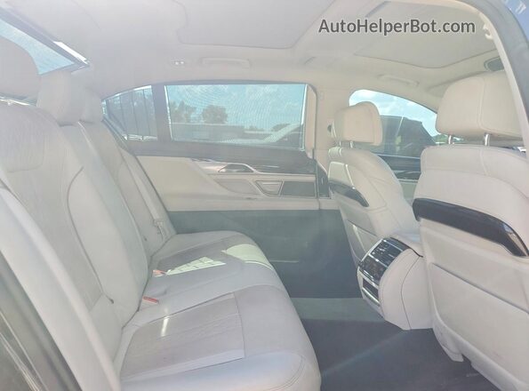 WBA7E2C36HG741321 2017 BMW 7 SERIES Blue Вид задніх сидінь