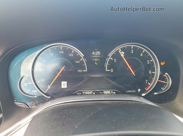 WBA7E2C36HG741321 2017 BMW 7 SERIES Blue Вид щитка приладів