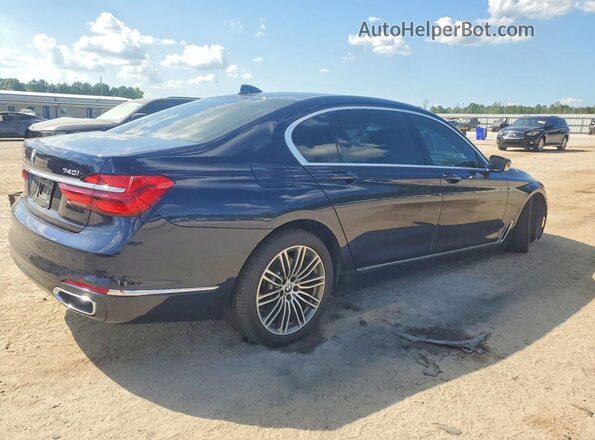 WBA7E2C36HG741321 2017 BMW 7 SERIES Blue Задня права чверть