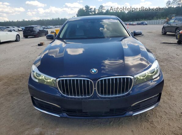 WBA7E2C36HG741321 2017 BMW 7 SERIES Blue Вид спереду