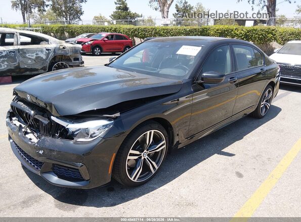 WBA7E2C39HG740745 2017 BMW 7 SERIES Black Передня ліва чверть