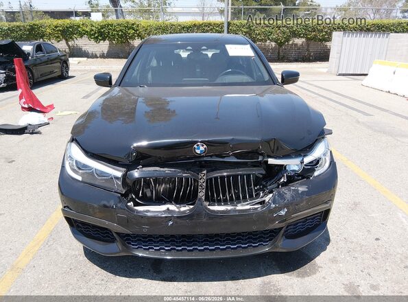 WBA7E2C39HG740745 2017 BMW 7 SERIES Black Вид задньої частини салону