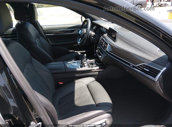 WBA7E2C39HG740745 2017 BMW 7 SERIES Black Вид салону спереду