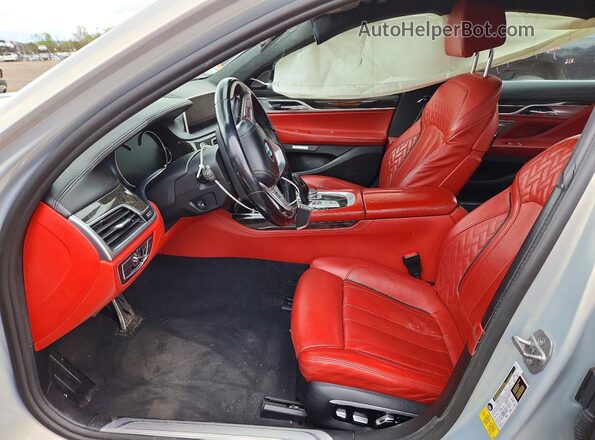 WBA7E2C50GG739080 2016 BMW 7 SERIES Silver Front interior view
