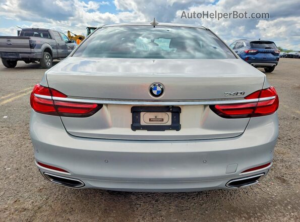 WBA7E2C50GG739080 2016 BMW 7 SERIES Silver Rear view