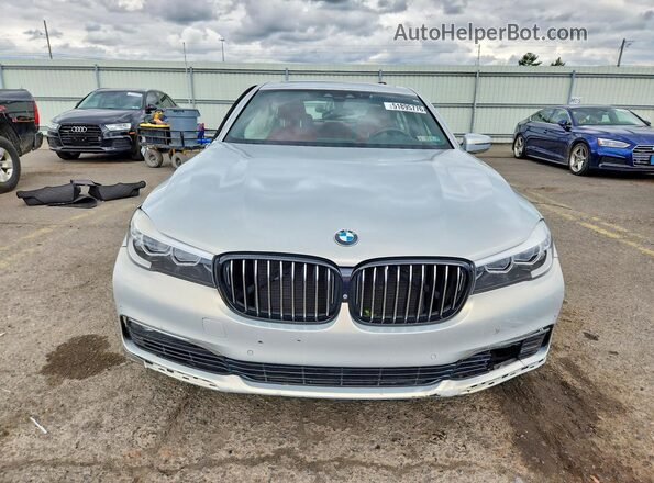 WBA7E2C50GG739080 2016 BMW 7 SERIES Silver Front view