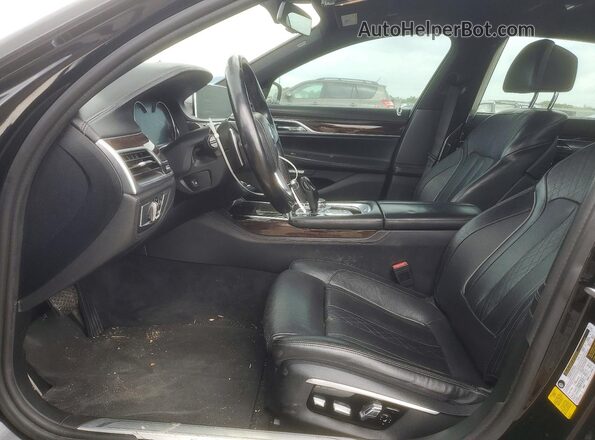 WBA7E2C56GG504764 2016 BMW 7 SERIES Black Vista interior delantera