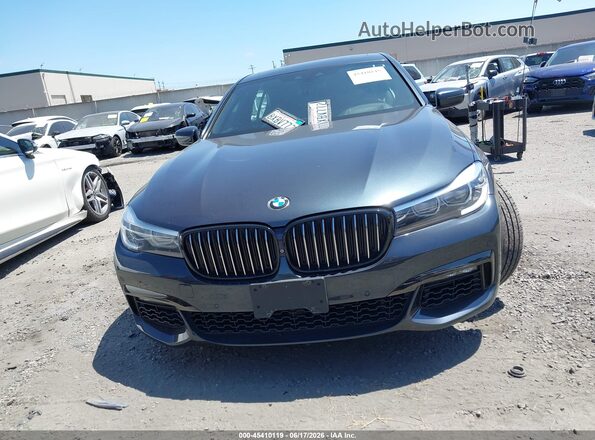 WBA7E2C56JG743027 2018 BMW 7 SERIES Gray ხელსაწყოთა პანელის ხედი