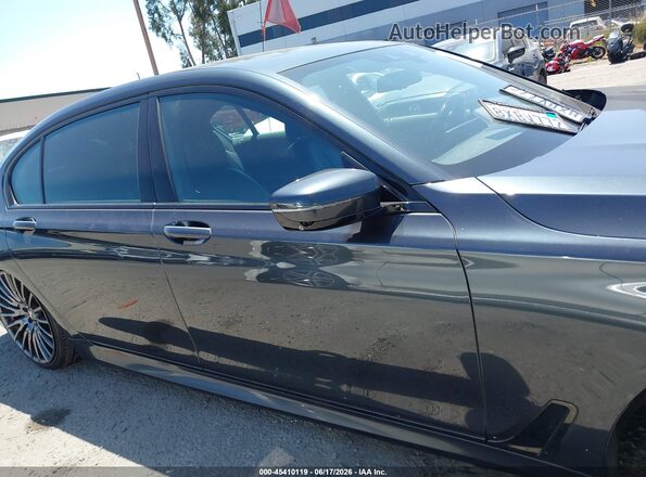 WBA7E2C56JG743027 2018 BMW 7 SERIES Gray უკანა სალონის ხედი
