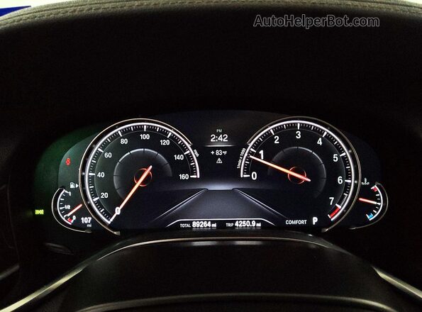 WBA7E2C59GG547592 2016 BMW OTHER Black Вид щитка приладів