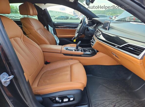 WBA7E4C59KGV28271 2019 BMW 7 SERIES Black Widok wnętrza z przodu