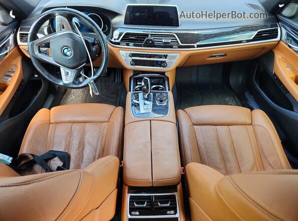 WBA7E4C59KGV28271 2019 BMW 7 SERIES Black Widok deski rozdzielczej
