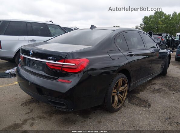 WBA7F0C32HGM21544 2017 BMW 7 SERIES Black Tył prawy