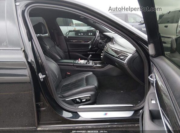 WBA7F0C32HGM21544 2017 BMW 7 SERIES Black Widok wnętrza z przodu