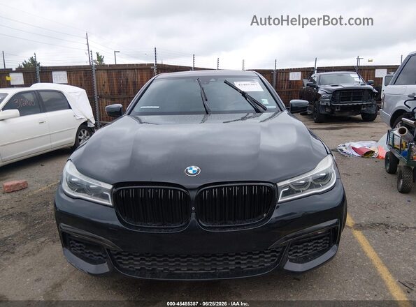 WBA7F0C32HGM21544 2017 BMW 7 SERIES Black Widok zestawu wskaźników