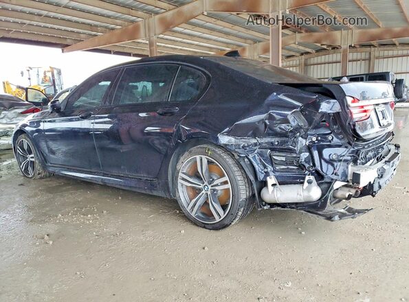 WBA7F0C32HGM21589 2017 BMW 7 SERIES Blue Задня ліва чверть