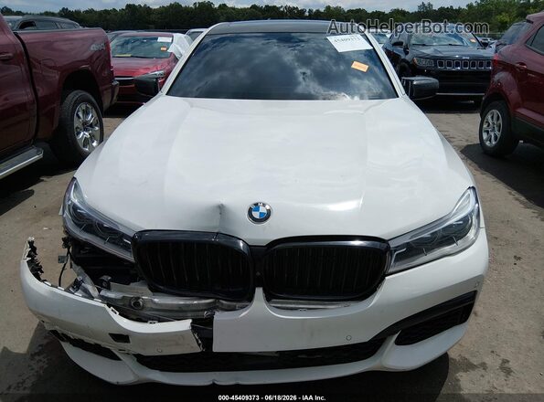 WBA7F0C52JGM23835 2018 BMW 7 SERIES White Vista del cuadro de instrumentos