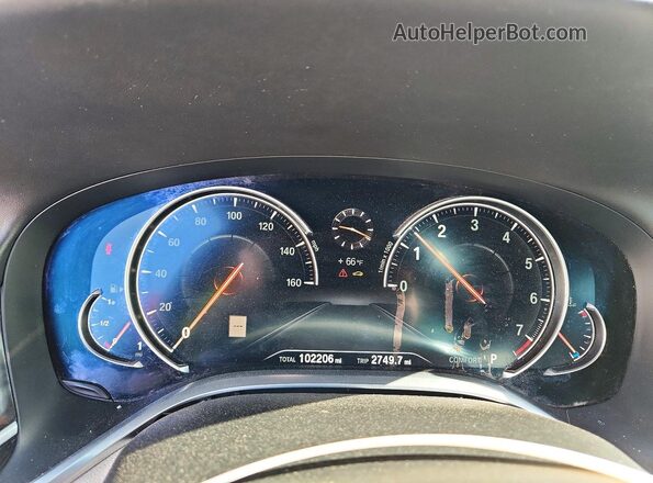 WBA7F0C54JGM22962 2018 BMW 7 SERIES Black Սարքավորումների վահանակի տեսք