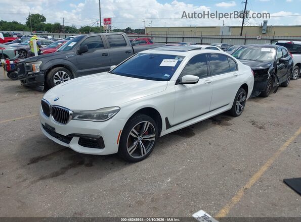 WBA7F0C55HGM21393 2017 BMW 7 SERIES White Vista tres cuartos delantera izquierda