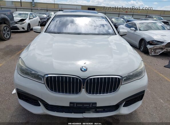 WBA7F0C55HGM21393 2017 BMW 7 SERIES White Vista del cuadro de instrumentos