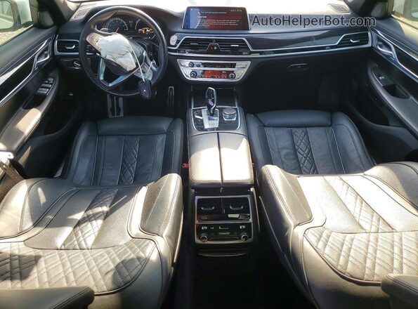 WBA7F0C5XKGM25723 2019 BMW 7 SERIES White Вид панелі приладів