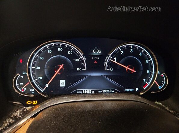 WBA7F2C51GG418551 2016 BMW OTHER Black Вид щитка приладів