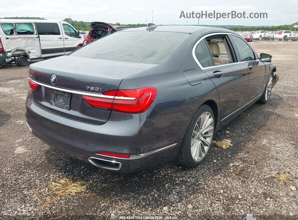 WBA7F2C51GG420008 2016 BMW 7 SERIES Gray Հետևի աջ