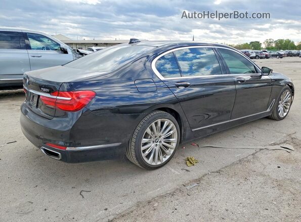 WBA7F2C52GG416615 2016 BMW 7 SERIES Black Задня права чверть