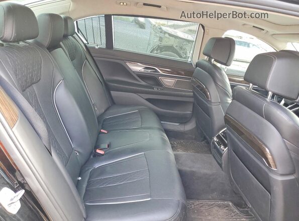 WBA7F2C52GG416615 2016 BMW 7 SERIES Black Вид задніх сидінь