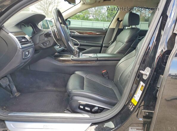 WBA7F2C52GG416615 2016 BMW 7 SERIES Black Вид салону спереду