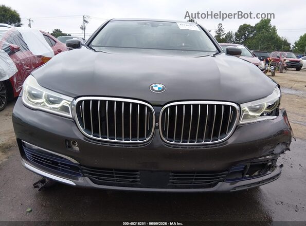 WBA7F2C54GG417989 2016 BMW 7 SERIES Gray Vista del cuadro de instrumentos