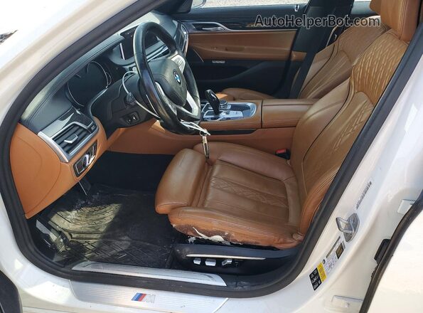 WBA7F2C56GG419971 2016 BMW 7 SERIES White Вид салону спереду