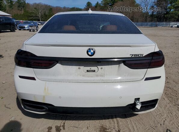 WBA7F2C56GG419971 2016 BMW 7 SERIES White Вид ззаду