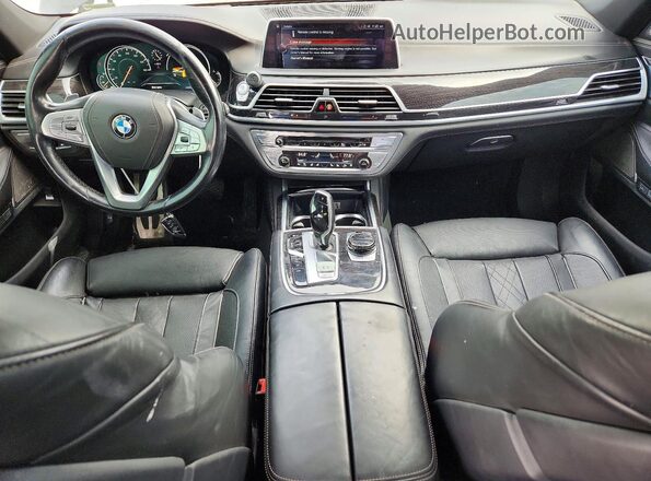 WBA7F2C56GGE12389 2016 BMW 7 SERIES Black წინა პანელის ხედი