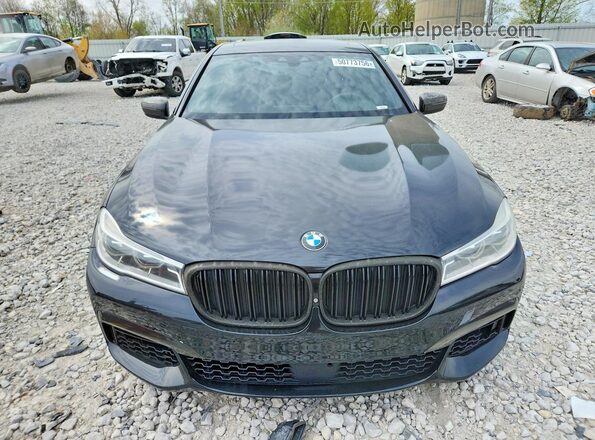 WBA7F2C56GGE12389 2016 BMW 7 SERIES Black წინა ხედი
