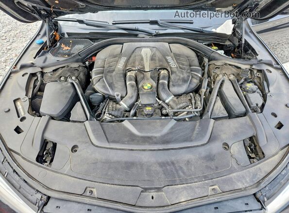 WBA7F2C56GGE12389 2016 BMW 7 SERIES Black უკანა სალონის ხედი
