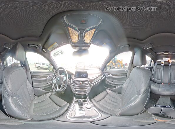 WBA7F2C56GGE12389 2016 BMW 7 SERIES Black VIN კოდის სტიკერის ხედი