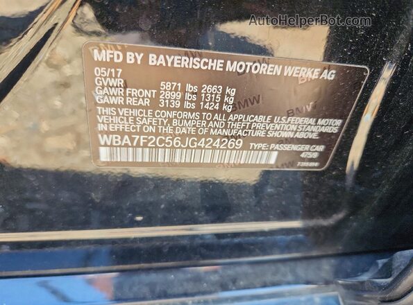 WBA7F2C56JG424269 2018 BMW OTHER Black 
