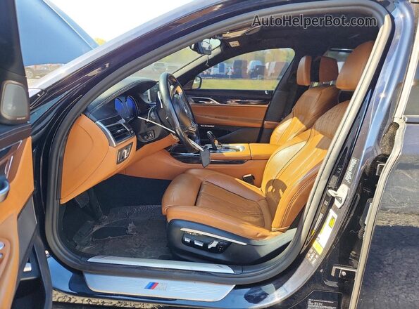 WBA7F2C58GG415971 2016 BMW 7 SERIES Black Vista interior delantera