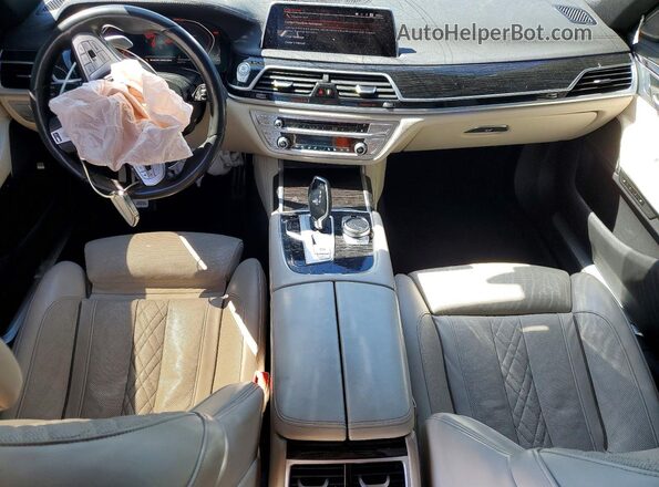 WBA7T2C08LCD43364 2020 BMW 7 SERIES White Առջևի վահանակի տեսք