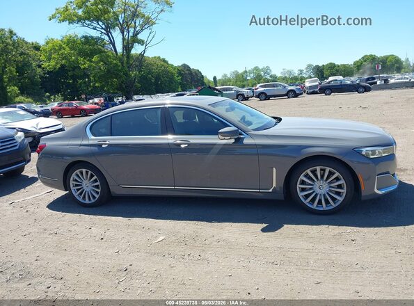 WBA7T4C08NCH51474 2022 BMW 7 SERIES Gray Вид задньої частини салону