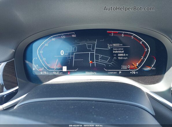 WBA7T4C08NCH51474 2022 BMW 7 SERIES Gray Вид задніх сидінь
