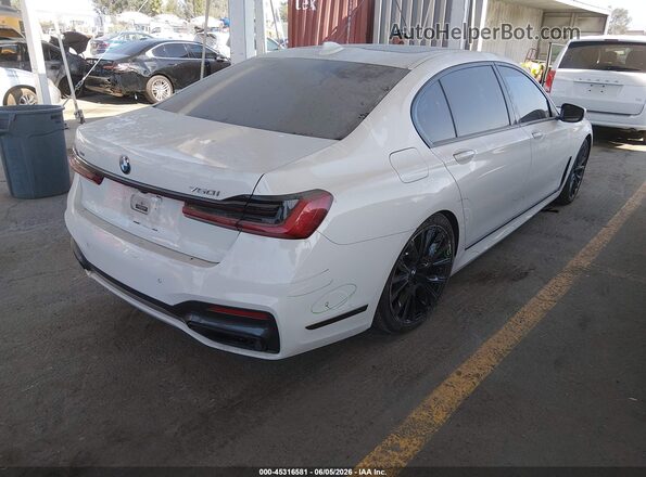 WBA7U2C02MCG00078 2021 BMW 7 SERIES Белый Задняя правая четверть